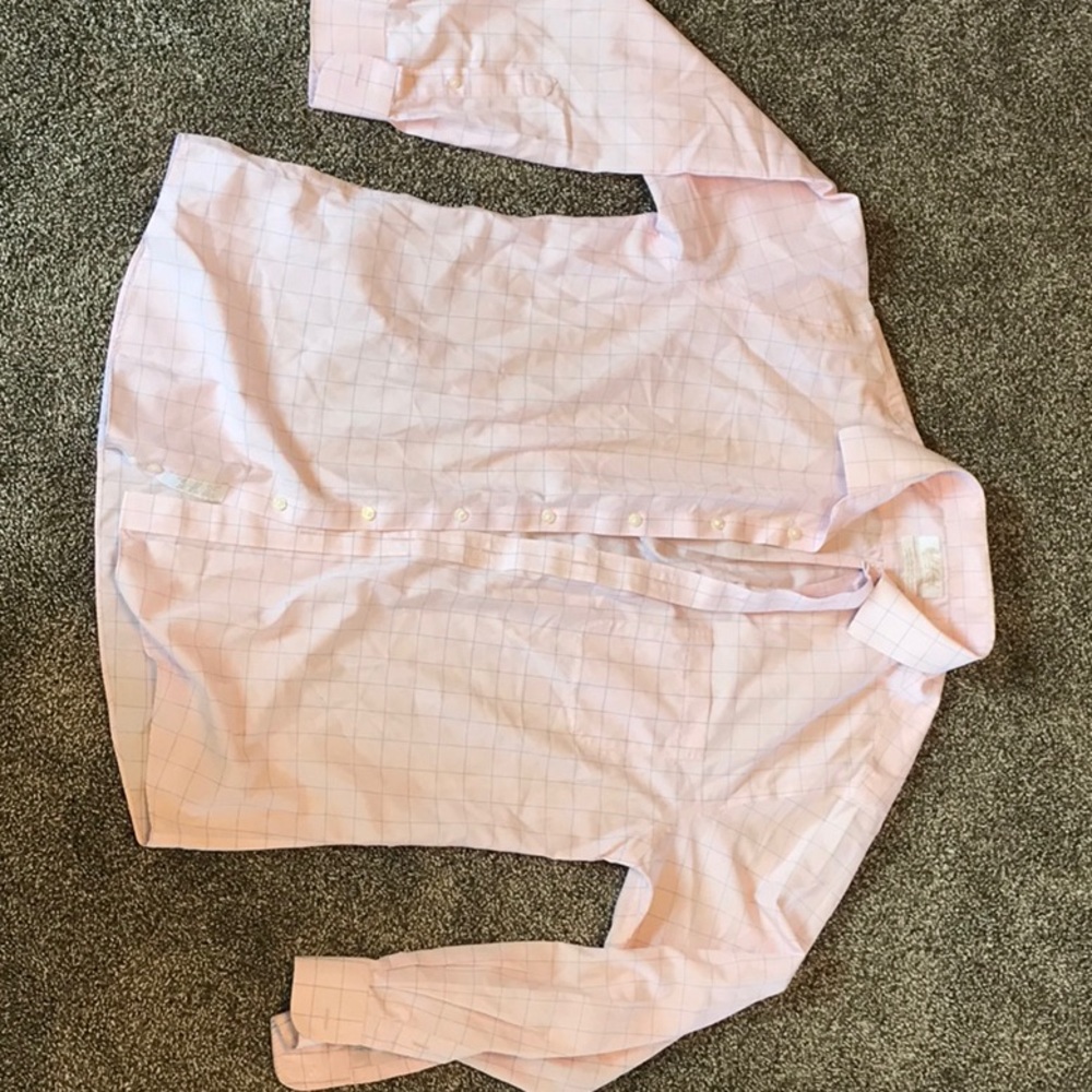 Pink button up dress shirt